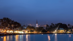 Kailua Kona Downtown at Night